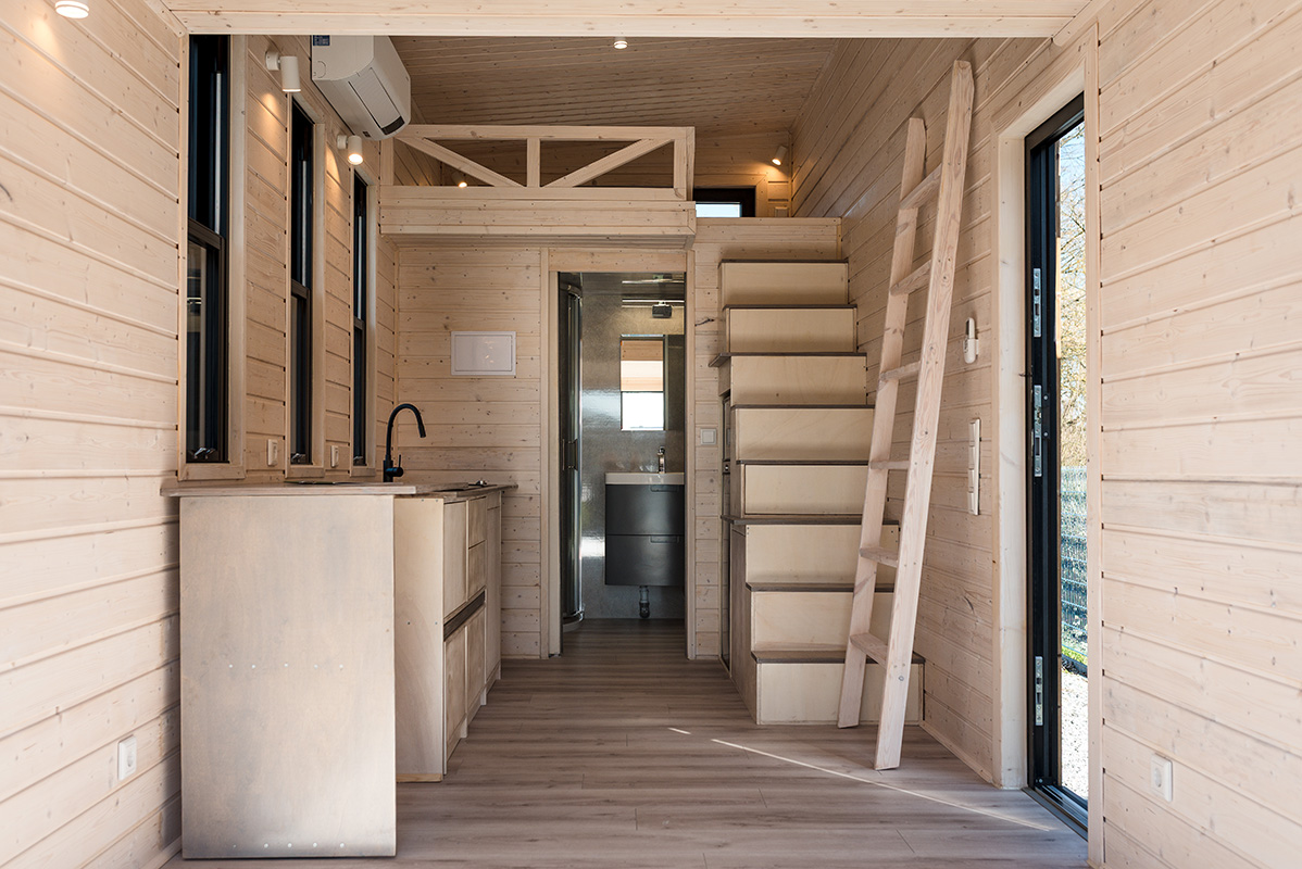 TD Living-Sunrise 73 Mobile als Ausbauhaus (außen komplett fertig, innen zum Selbstausbau) – Bild 2